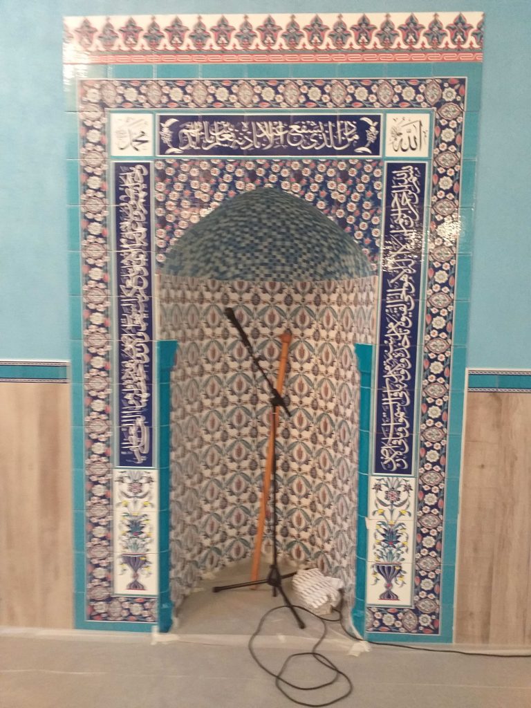 Les travaux de la mosquée